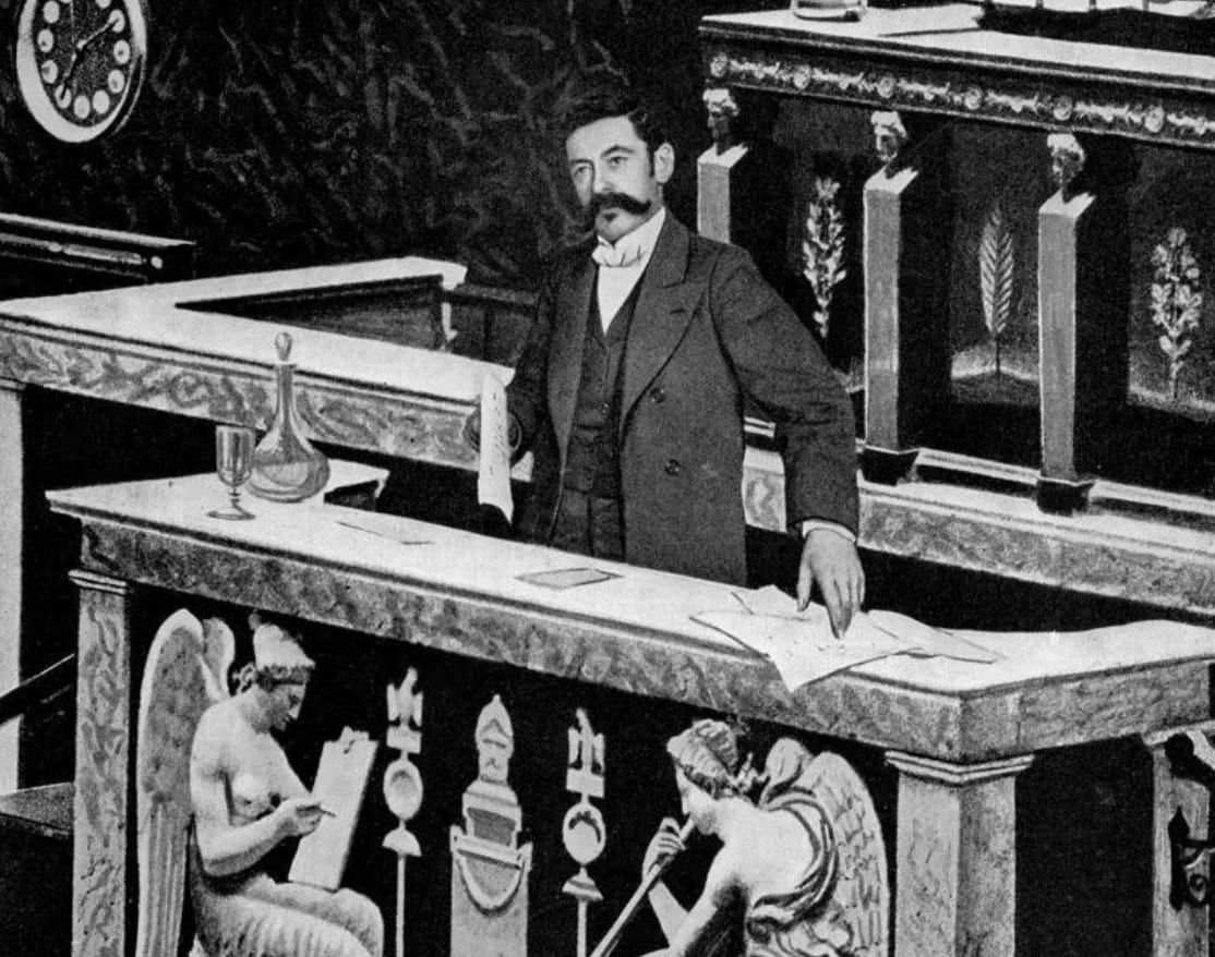 Aristide Briand à la tribune de l'Assemblée nationale