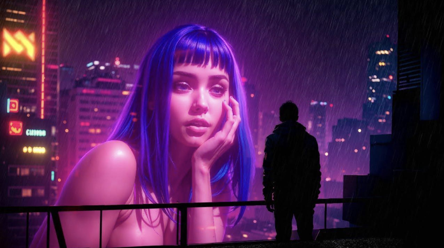 Dans Blade Runner, le héros échange avec Joi, une intelligence artificielle anthropomorphe.© Allstar/WARNER BROS.
