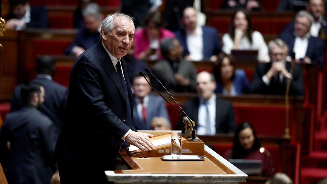François Bayrou à la tribune de l'Assemblée nationale, lors de son discours de politique générale.  Benoit Tessier