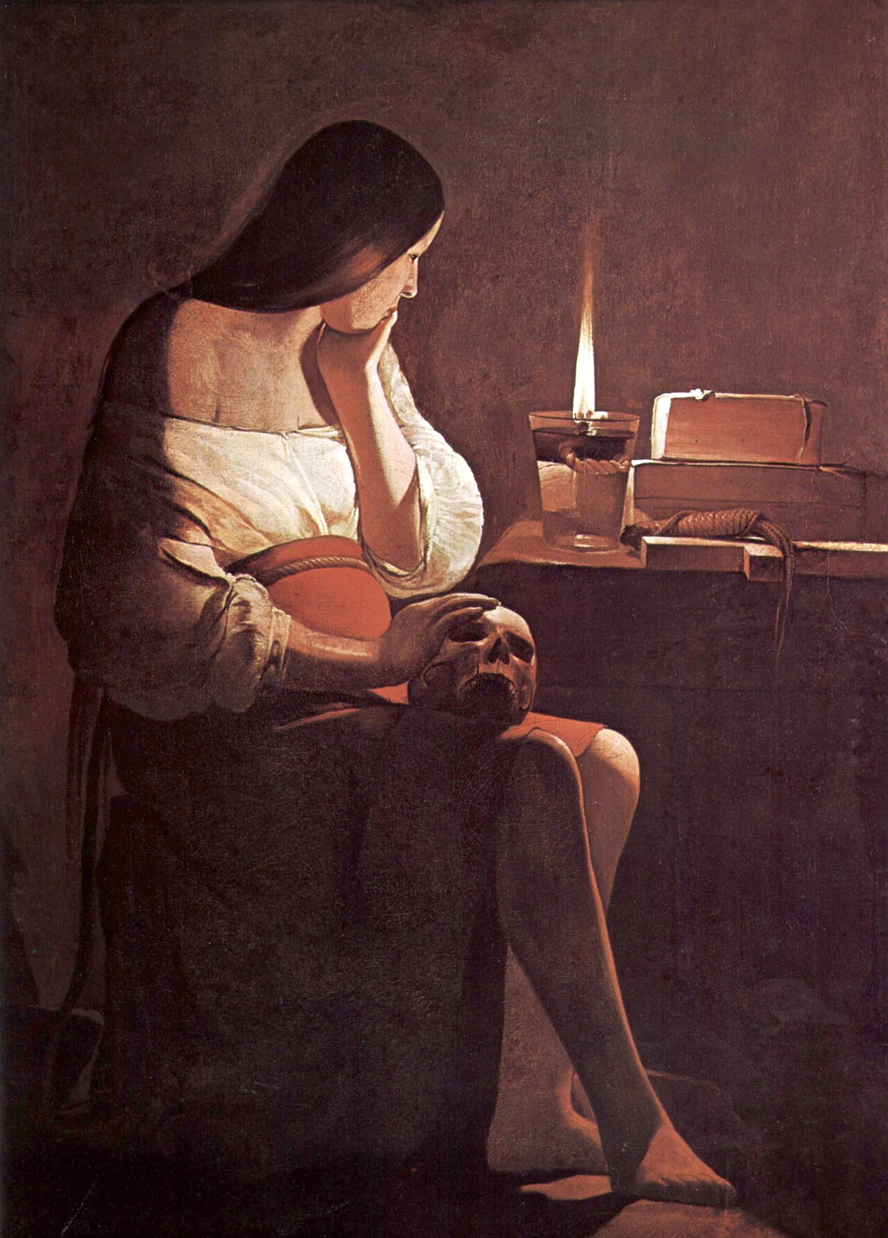 La Madeleine à la veilleuse, Georges de La Tour, vers 1640